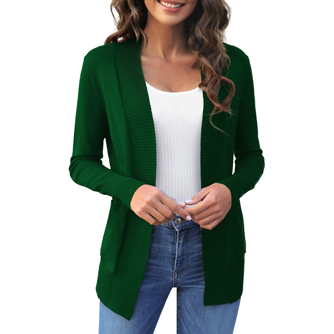 Knitted jacket for women with open sides and practical pockets Lune London