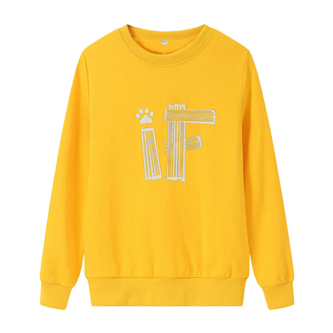 Women's casual sweatshirt with creative graphic print Chic & Stil