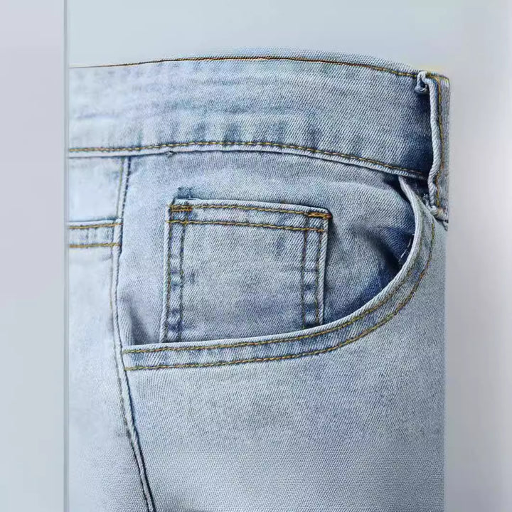 Men's Destroyed Jeans with Modern Distressed Effects Lune London