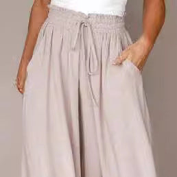 Women Wide Fluid Pants Lune London
