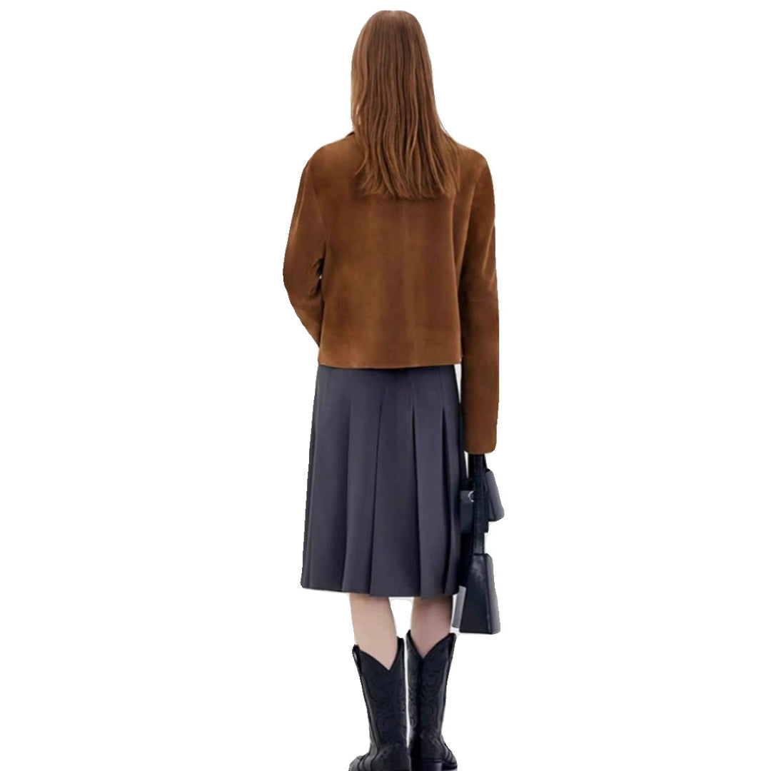 Veste en cuir moderne pour femmes Chic & Stil