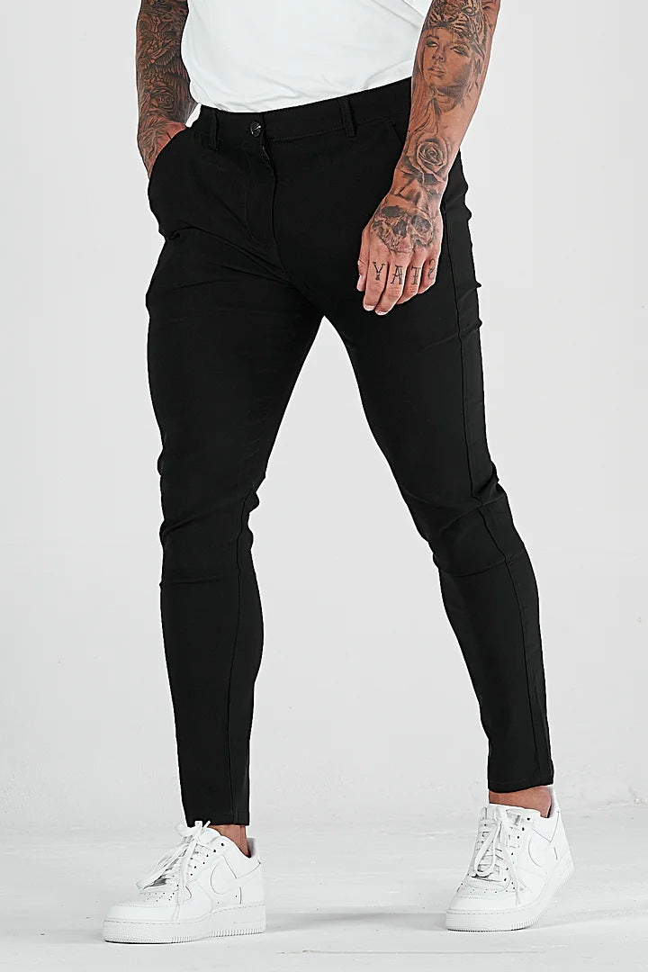 Slim-fit chinos for men with stretch content Lune London