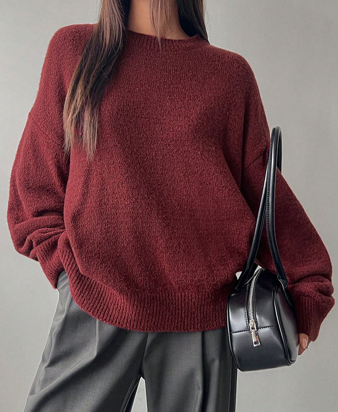 Women Casual Sweater with Soft Textured Material and Elegant Cut Chic & Stil
