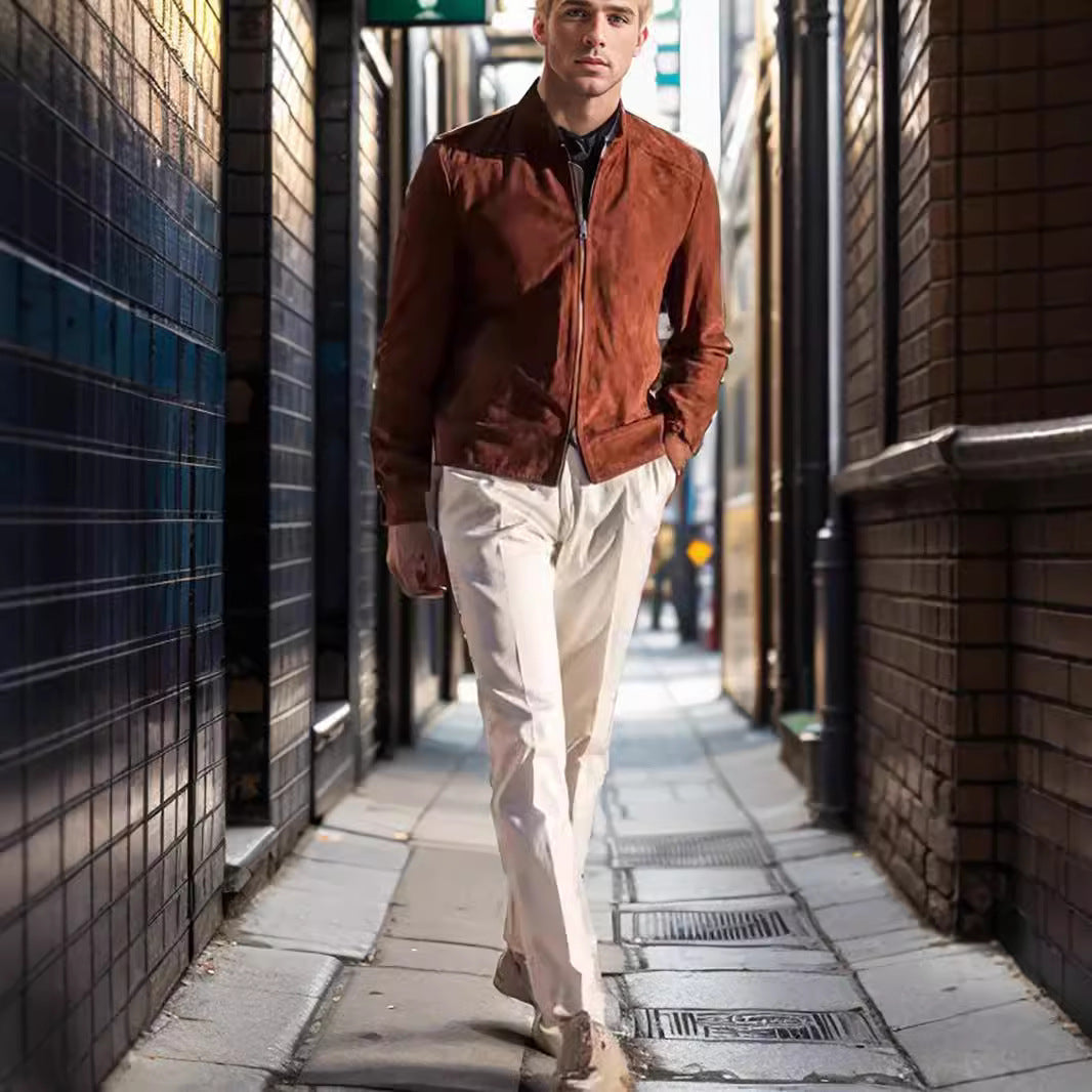 Elegant and casual suede jacket for men Lune London