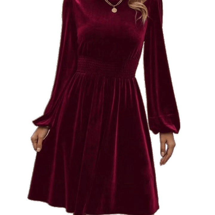 Smocked velvet dress for ladies Lune London