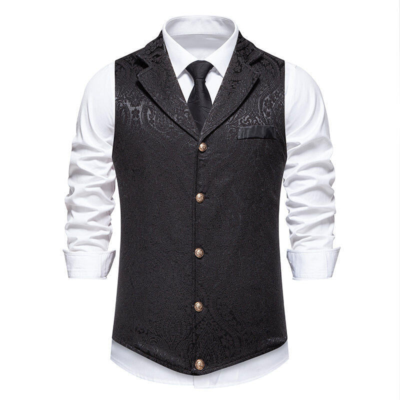 Elegant suit vests for men with a fine floral pattern and a high-quality finish Lune London