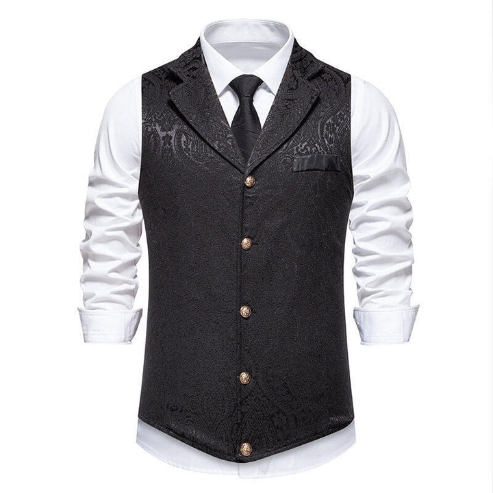 Elegant suit vests for men with a fine floral pattern and a high-quality finish Lune London