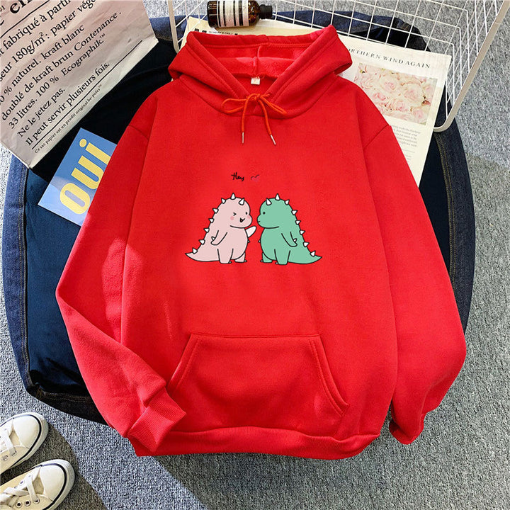 Women’s hoodie with playful dinosaur motif Chic & Stil