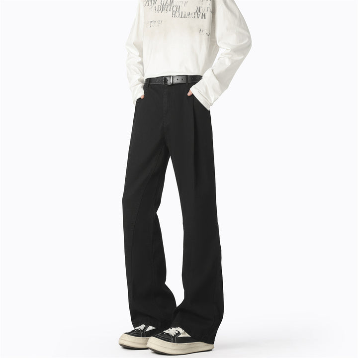 Casual wide pants for men with elastic waist and practical pockets Lune London