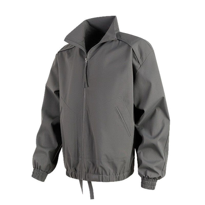 Casual transition jacket for men with high collar and practical pockets Lune London