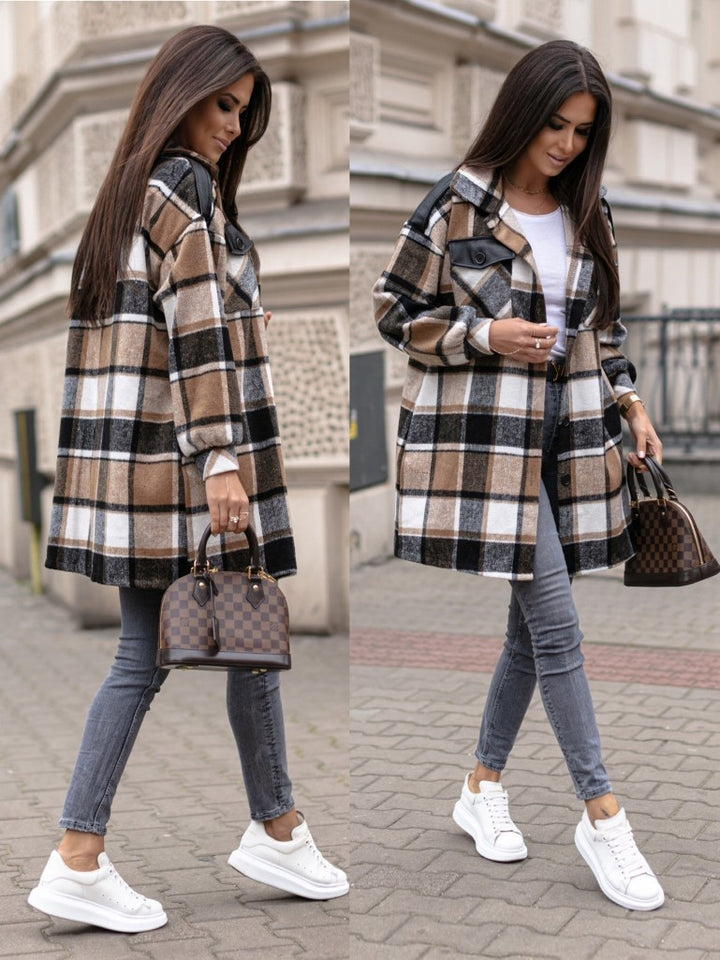 Lune London Casual Checked Jacket for Women