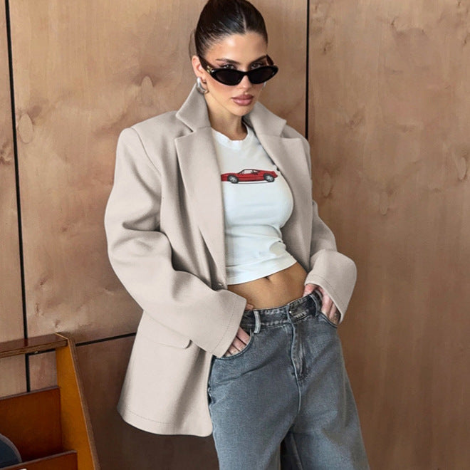 Lune London oversized fashion blazer for women