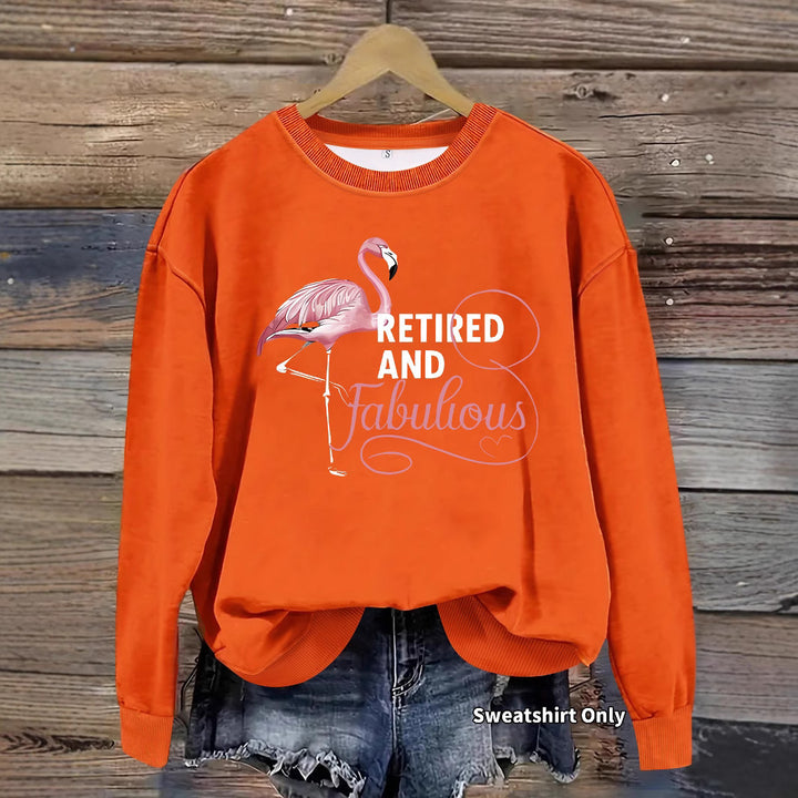 Sweatshirt femme avec motif de flamant rose unique et impression inspirante Chic & Stil