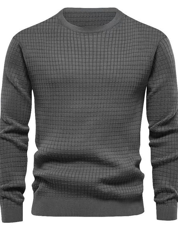 Men's knitted sweater with structured design Lune London