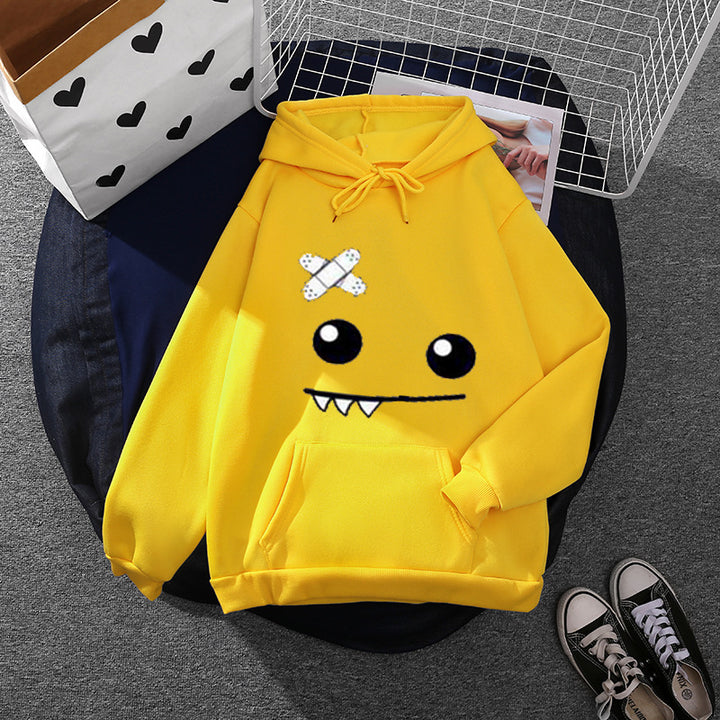 Women's hoodie with playful monster design Chic & Stil