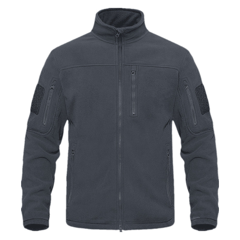 Fleece jacket for men with versatile pockets and high collar Lune London