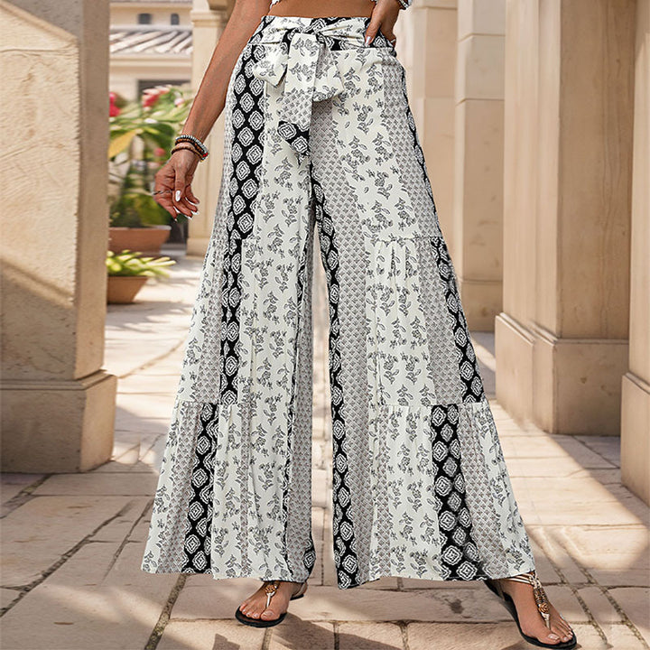 Women Bohemian Fluid Wide Pants Lune London