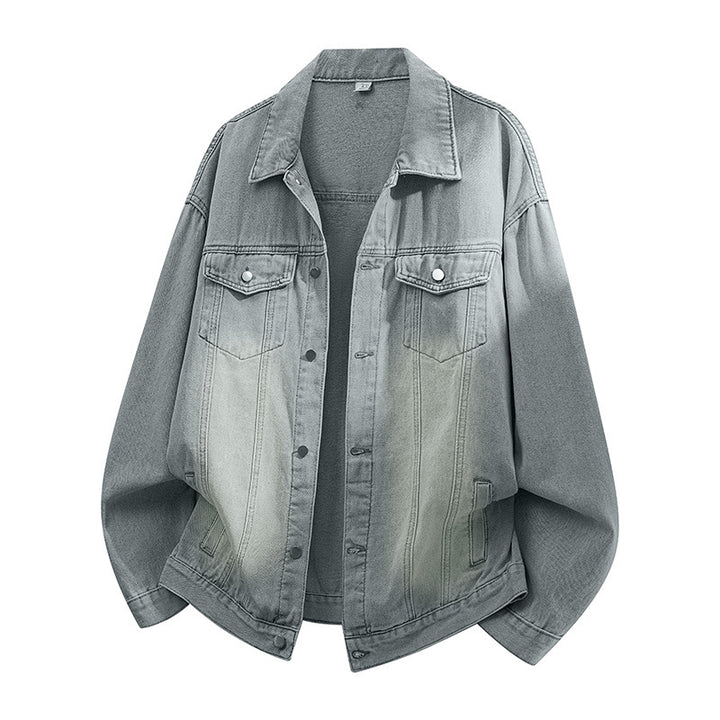 Ladies Oversize Jean Jacket with Color Gradient Lune London