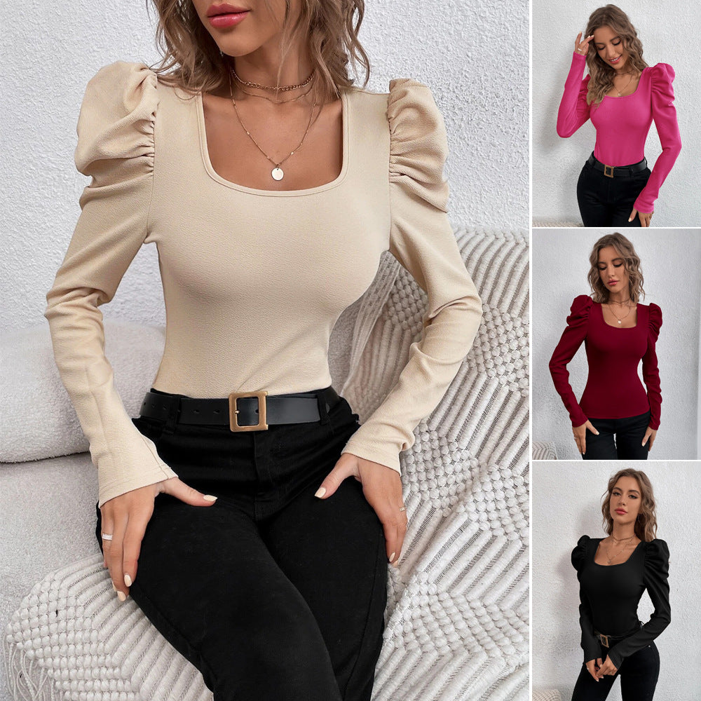 Top à manches longues pour femmes avec détails de manches bouffantes Chic & Stil