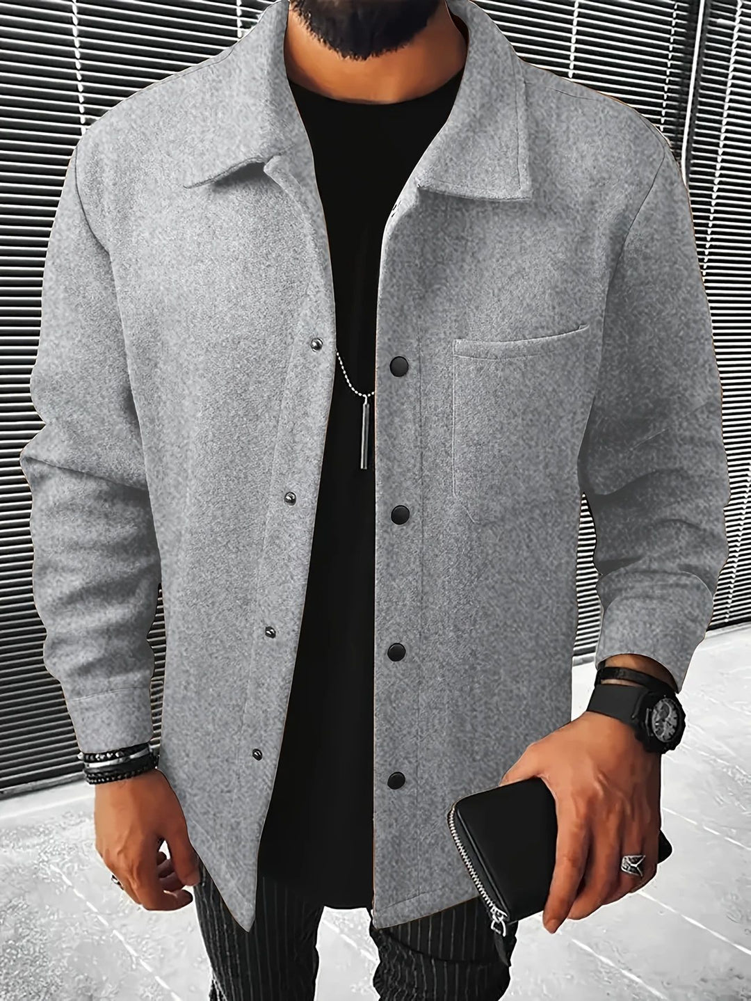 Lune London removable fluffy jacket for men