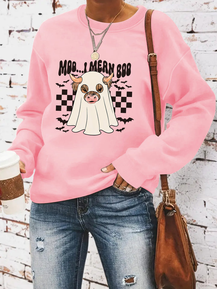 Sweatshirt pour femmes au design joyeux d'Halloween Chic & Stil