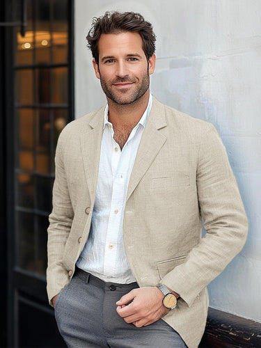 Casual linen blazer for men Lune London