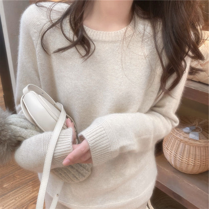 Pull en cachemire pour femmes avec une fine structure côtelée et une coupe décontractée Chic & Stil