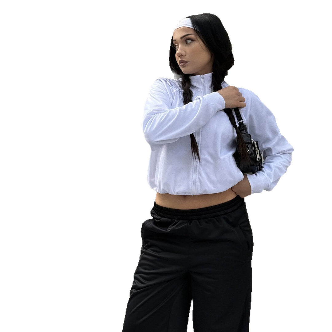 Women's sporty tracksuit with high collar and elastic cuffs Lune London