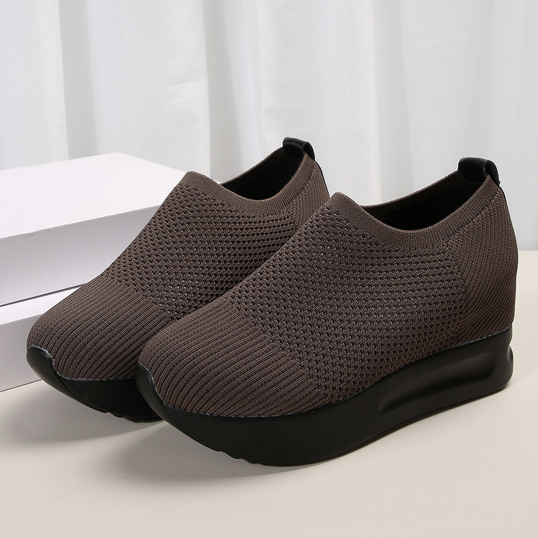 Chic and Stylish Breathable Wedge Sneakers for Women