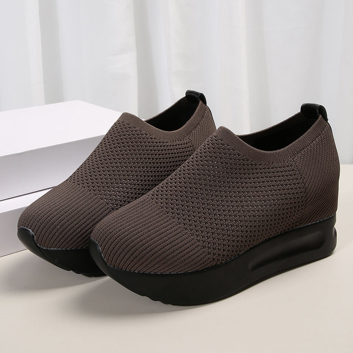 Chic and Stylish Breathable Wedge Sneakers for Women