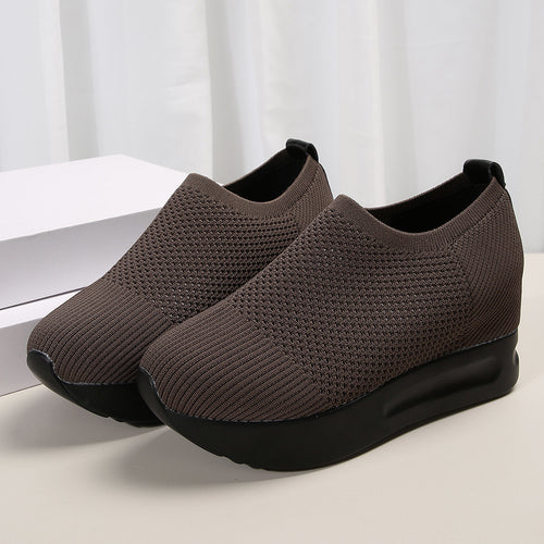 Chic and Stylish Breathable Wedge Sneakers for Women