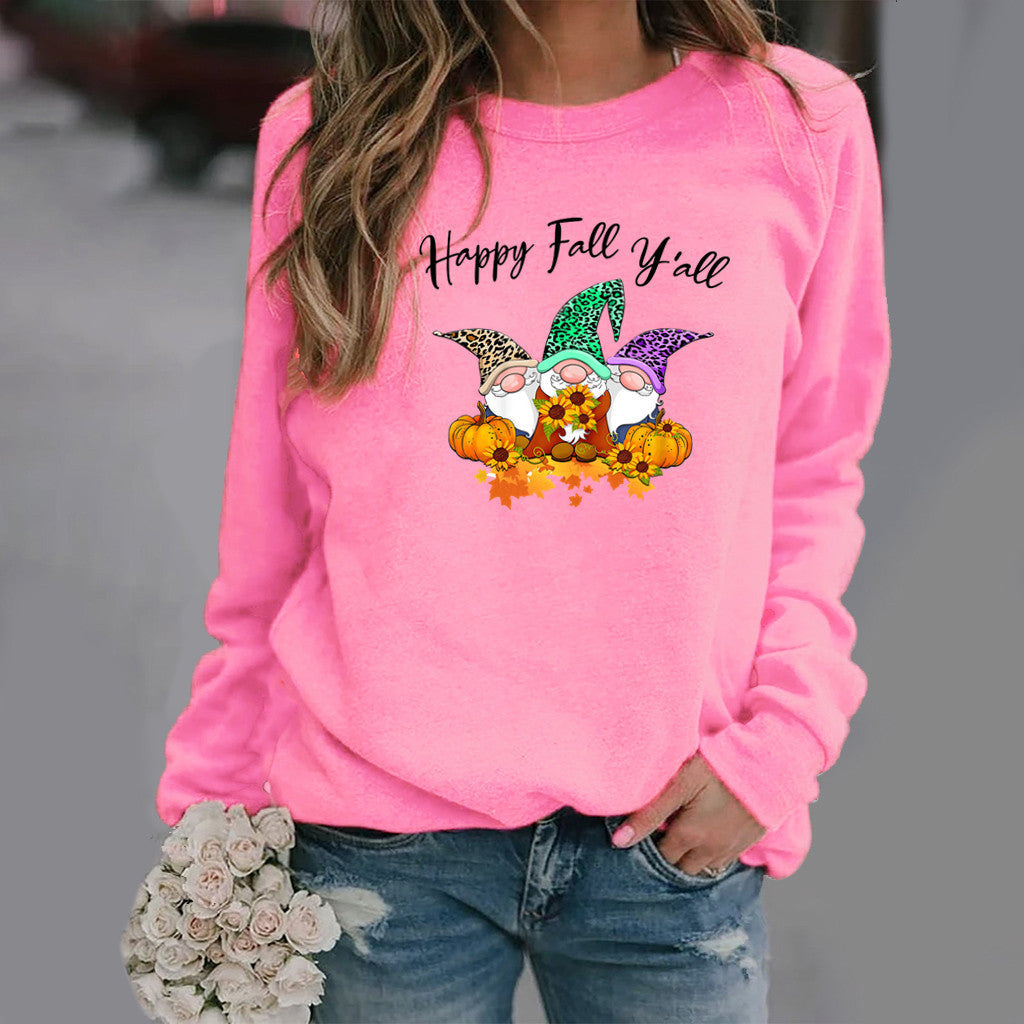Sweat-shirt pour femmes avec motif automnal et coupe confortable Chic & Stil
