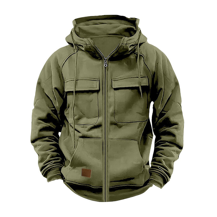Functional jacket for men with hood and large pockets Lune London