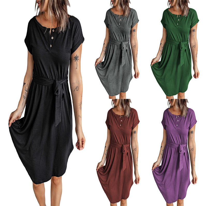 Lune London A-line Button Dress for Women