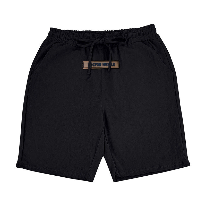 Comfortable men's leisure shorts with elastic waistband and practical side pockets Lune London