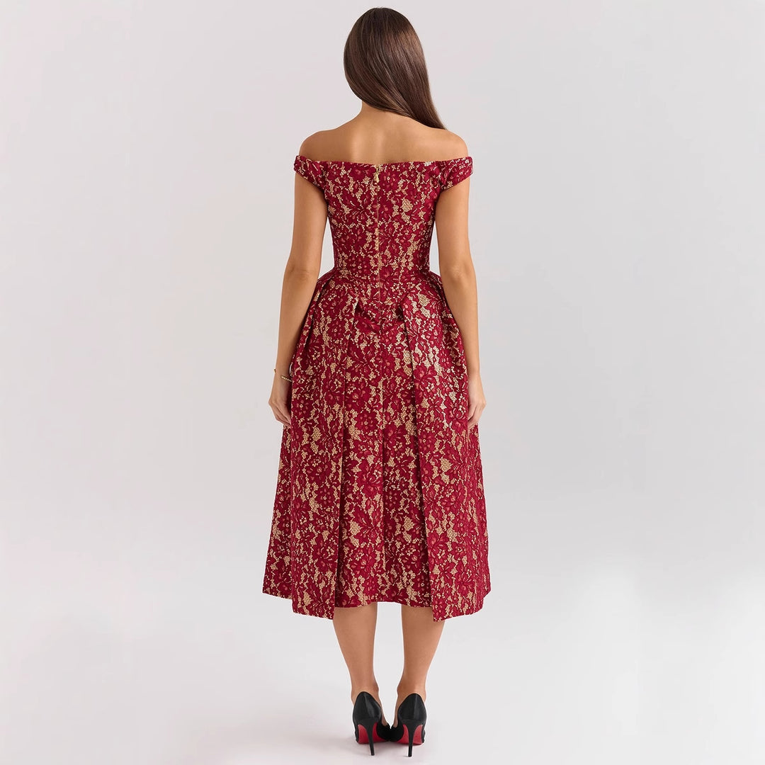 High-quality lace dress for women in elegant A-line cut Chic & Stil
