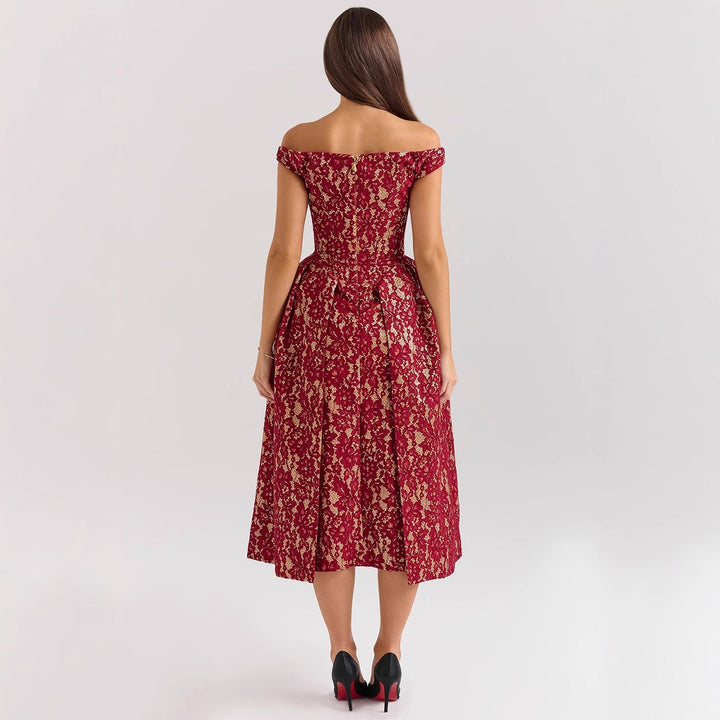 High-quality lace dress for women in elegant A-line cut Chic & Stil
