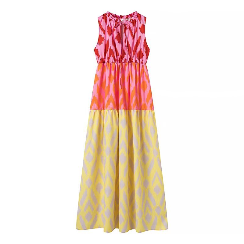 Maxi dress for women with colorful pattern and relaxed fit Lune London