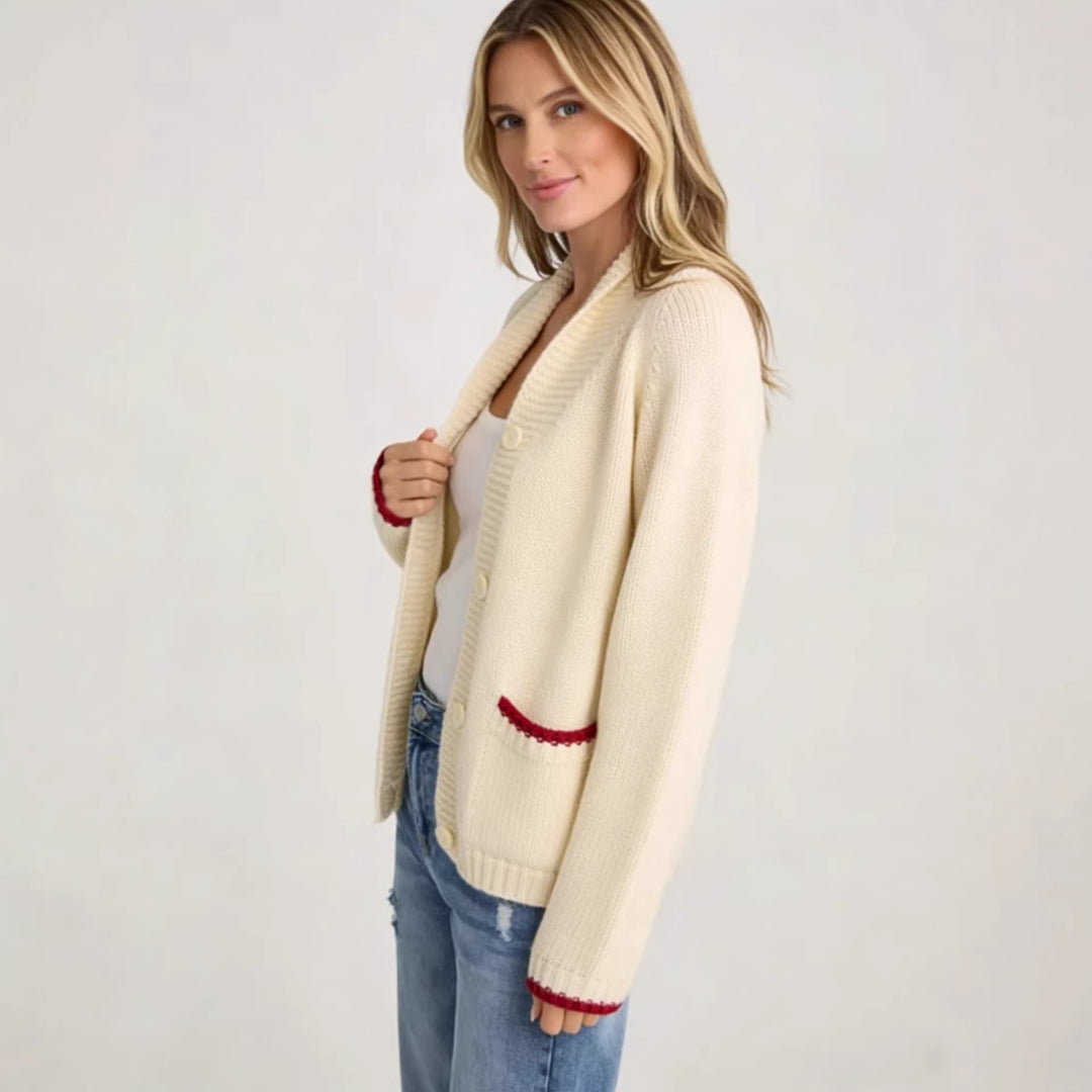 Cardigan pour femmes avec motif de crabe créatif Chic & Stil