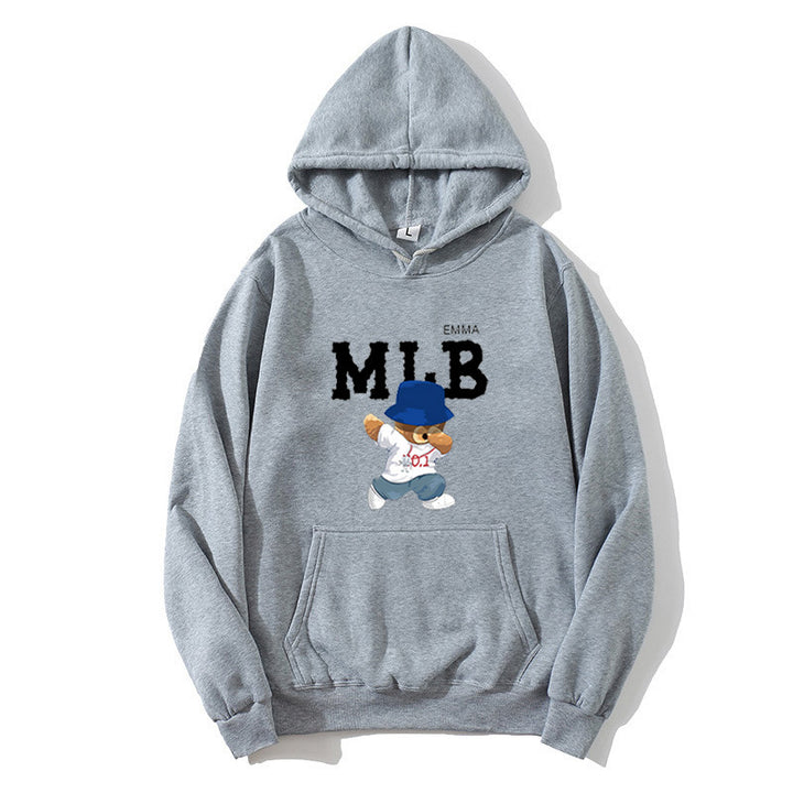 Ladies hoodie with creative animal and lettering design Chic & Stil