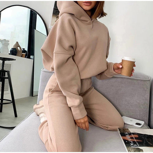 Women's Cozy Sweatshirt and Pants Set Lune London