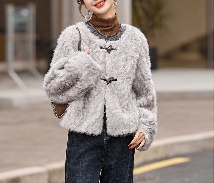 Veste en polaire confortable pour femmes avec des détails de boutons à la mode Chic & Stil