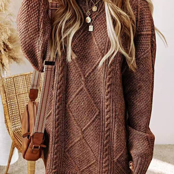 Woman Oversized Knit Sweater Lune London