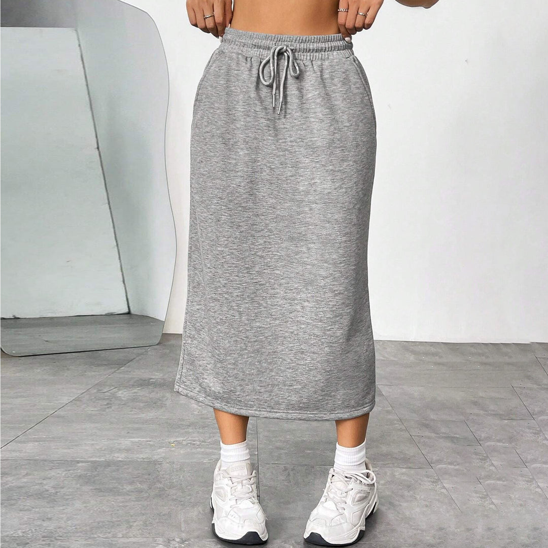 Casual jersey skirt for women with elastic waist Lune London
