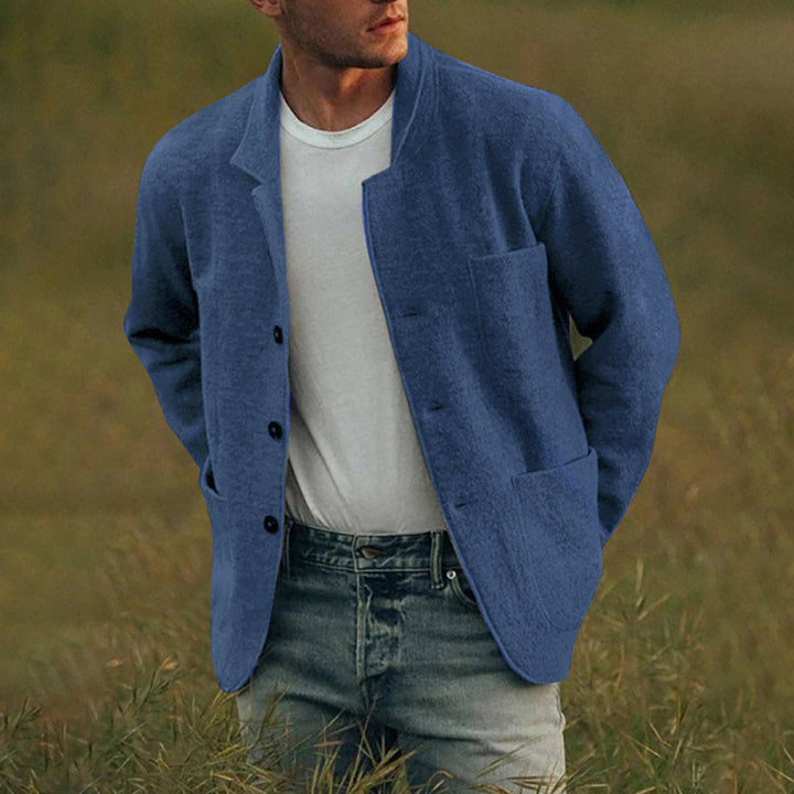 Elegant Cardigan-Jacket for men with a relaxed fit and practical pockets Lune London