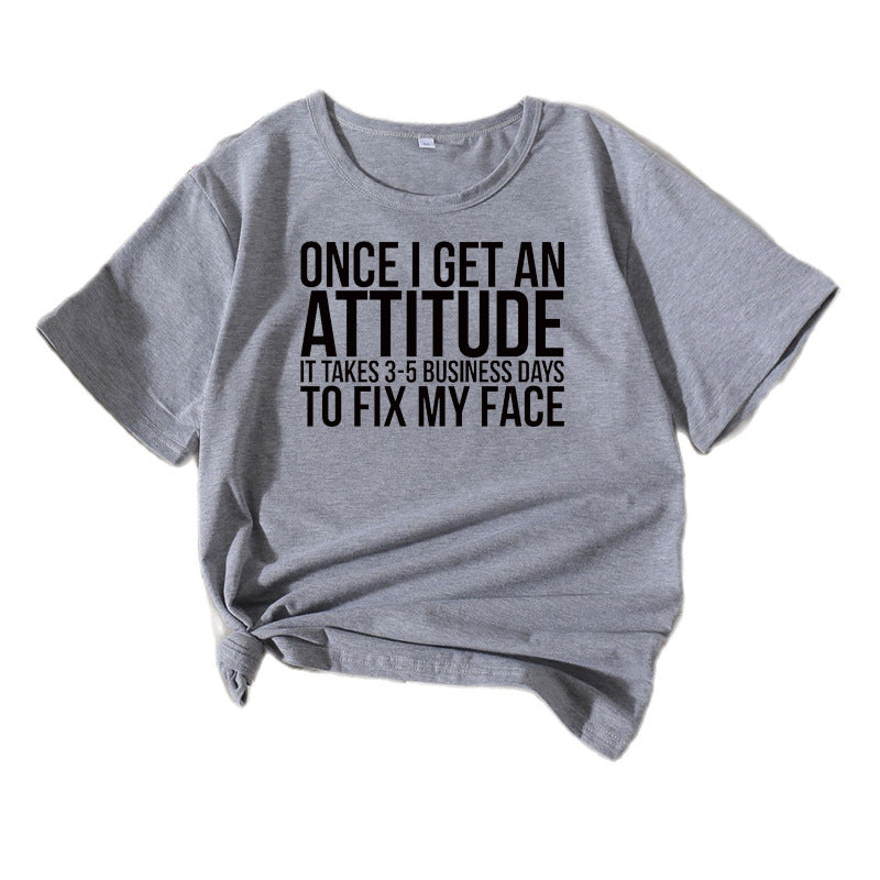 Ladies Casual Attitude Statement T-shirt Lune London
