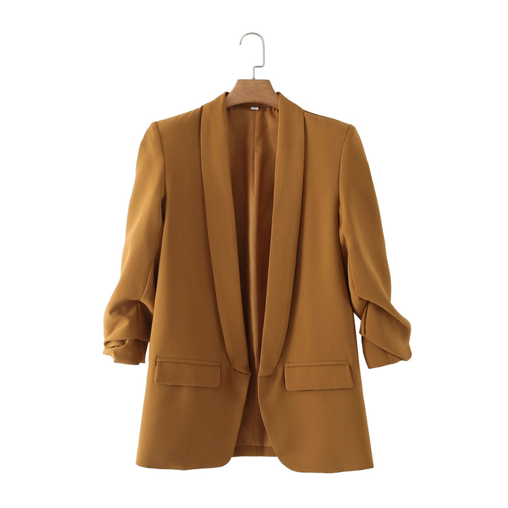 Elegant blazer for women with rolled-up sleeves and practical pockets Lune London