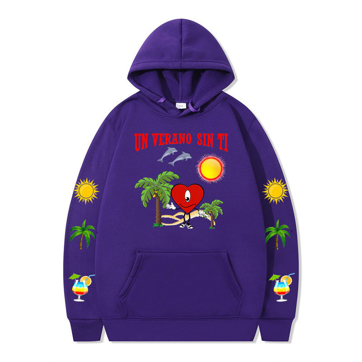 Women's hoodie with vibrant summer motif and comfortable fit Lune London