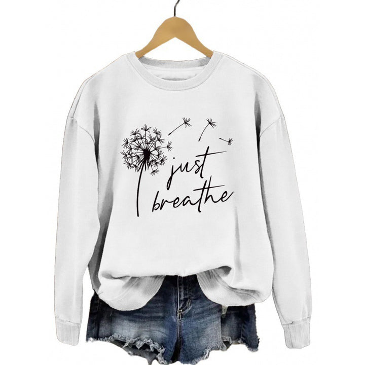 Sweat à capuche pour femmes avec motif de pissenlit inspirant Chic & Stil