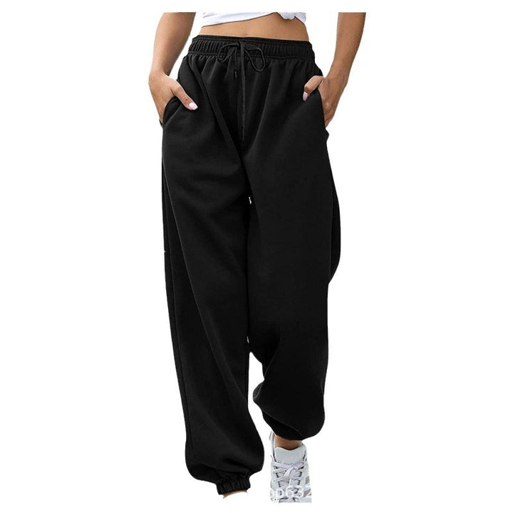 Women's leisure pants with a wide cut and elastic waistband Chic & Stil
